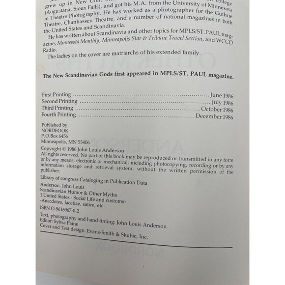 John Louis Andersons Scandinavian Humor & Other Myths Paperback Book - Picture 2 of 3